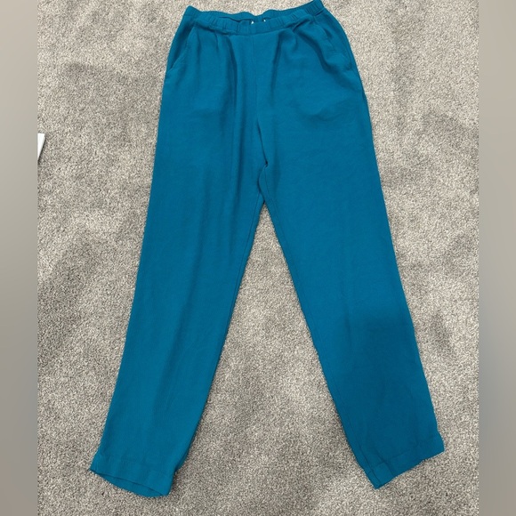 Eileen Fisher Vibrant Blue Trousers - Picture 1 of 5